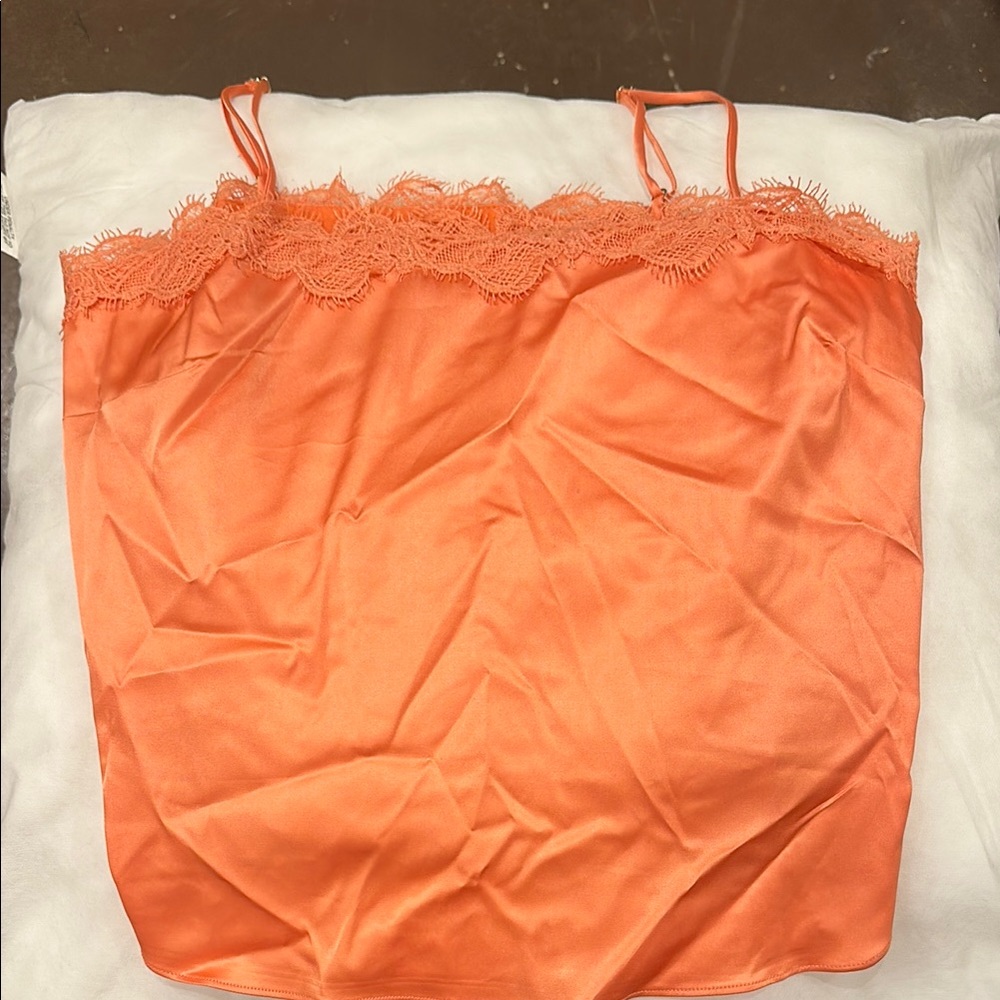 Heartloom Vibrant Orange Lace Cami